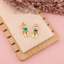 Dije de osito baño 18k azul