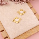 Enlace de corazon esmaltado baño 18k