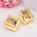 Aretes solidos baño 18k