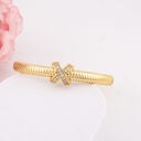 Brazalete con zirconias baño 18k