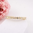 Pulsera elastica con zirconias baño 18k