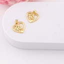 Dije de corazon FE baño 18k