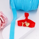 Cinta elastica para pulseras por yarda azul