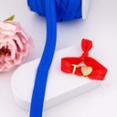 Cinta elastica para pulseras por yarda azul oscuro