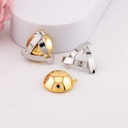 Aretes doble uso solidos baño 18k