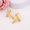Aretes stud baño 18k