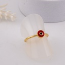 Anillo de ojo turco ajustable baño 18k