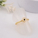Anillo de ojo turco ajustable baño 18k