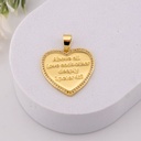 Dije religioso 1 Pedro 4:8 baño 18k