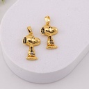 Dije de SNOOPY con zirconias baño 18k