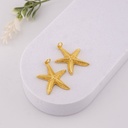 Dije estrella de mar baño 18k