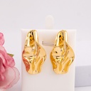 Aretes chunky solidos baño 18k