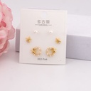 Set de piercings de verano con zirconias baño 18k