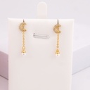 Piercings colgantes con zirconias baño 18k