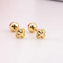 Piercings de trebol baño 18k