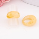 Anillo acrilico amarillo