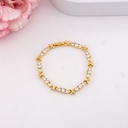 Pulsera con zirconias baño 18k