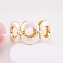 Brazalete chunky doble color baño 18k