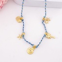 Collar de verano con colgantes baño 18k