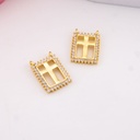 Dije escapulario con zirconias baño 18k