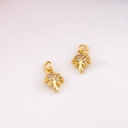 Dije de palmera con zirconias baño 18k