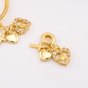 Charm de religioso con zirconias baño 18k