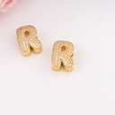 Separador de letras chunky con zirconias baño 18k