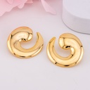 Aretes stud chunky baño 18k