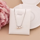 Cadena de perlitas con zirconias plata 925 plat