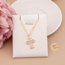 Cadena de cruz con zirconias plata 925