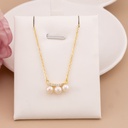 Cadena de perlitas con zirconias plata 925