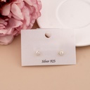 Aretes stud de zirconias plata 925