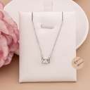 Cadena de zircon plata 925 plat