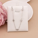 Cadena con zirconias plata 925 plat