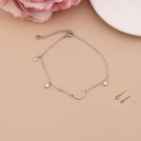 Pulsera de luna con colgantes plata 925