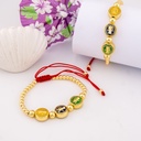 Pulsera ajustable San Benito baño 18k