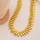 Collar chunky solido baño 18k
