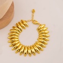 Pulsera chunky solida baño 18k