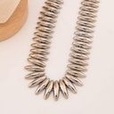 Collar chunky solido baño 18k plat