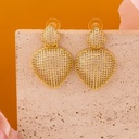 Aretes colgantes con zirconias baño 18k