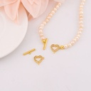 Broche T en forma de corazon en micropave
