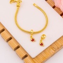 Charm de mariquita baño 18k