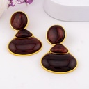 Aretes chunky colgantes baño 18k