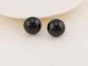 Aretes stud redondos 14mm baño 18k