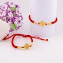 Pulsera ajustable San Benito baño 18k