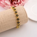 Pulsera de trebol con zirconias baño 18k