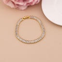 Pulsera con zirconias baño 18k