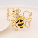 Brazalete chunky de abeja baño 18k