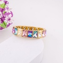 Pulsera elastica tornasol baño 18k