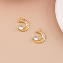 Dije de luna con micropave baño 18k